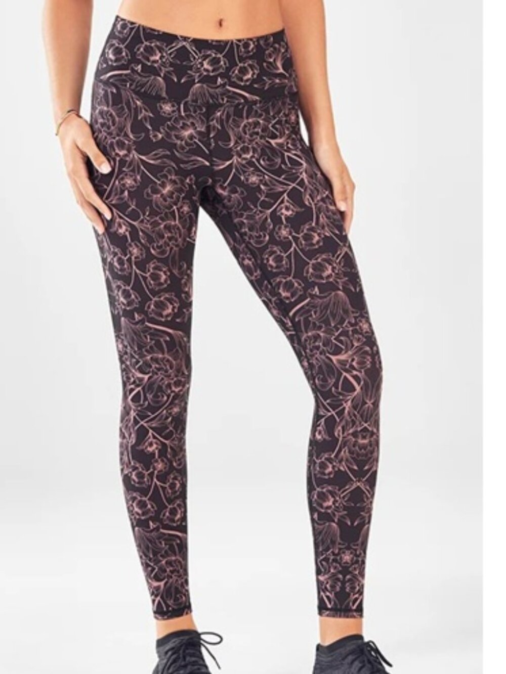 Fabletics Women's Define PowerHold High Waisted Leggings in Valencia Pattern